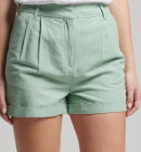 Superdry - Women's Studios shorts i hør | Dame | Blue Surf