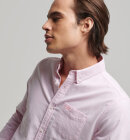 Superdry - Men's Vintage Oxford Skjorte i Øko Bomuld | Herrer | City Pink