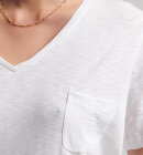 Superdry - Women's Pocket V-neck T-shirt i Øko Bomuld | Dame | Optic (White)