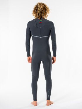 Rip Curl - Mens E-Bomb 3/2mm Zip Free Full Våddragt | Herrer | Charcoal