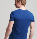 Superdry - Men's Pocket V-neck T-shirt i Øko Bomuld | Herre | Pilot Mid Blue