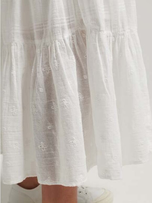 Superdry - Vintage Lace Cami Maxi Kjole | Dame | Brilliant White 