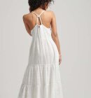 Superdry - Vintage Lace Cami Maxi Kjole | Dame | Brilliant White 