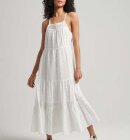 Superdry - Vintage Lace Cami Maxi Kjole | Dame | Brilliant White 