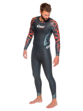 Cressi - Men's Kuwae Svømmedragt 4/3/2 | Herre | Black/Red