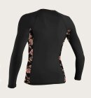 O'Neill - Womens Side Print Long Sleeve UV-trøje | Dame | Black/Twiggy