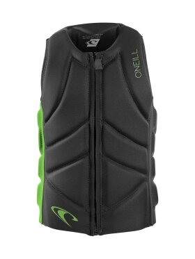 O'Neill - Junior Slasher Comp Impact Vest - Børn - Graphit/Dayglow