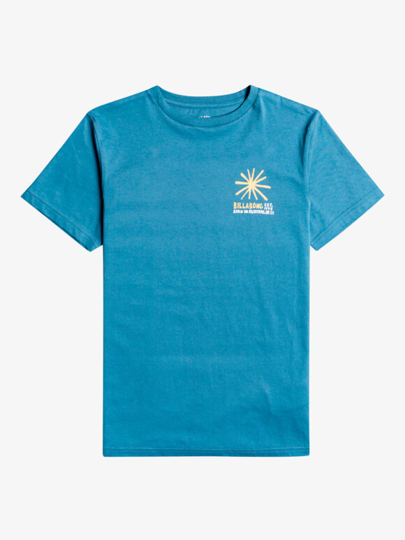 Billabong - Kids Right Point Short Sleeve T-shirt - Drenge - Smoked Blue 