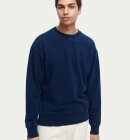 Scotch & Soda - Men's Washed Crewneck Sweatshirt - Herre - Washed Indigo