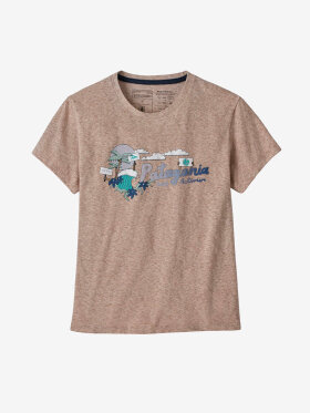 Patagonia - Women's Palm Protest Responsibility T-shirt - Dame - Shroom Taupe