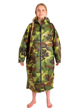 Dryrobe - Advance Long Sleeve Surf Poncho | Voksne | Camo/Grey