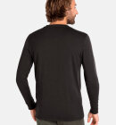 Odlo - Men's Natural Merinould Base Layer Skiundertrøje - Herre - Black