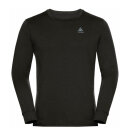 Odlo - Men's Natural Merinould Base Layer Skiundertrøje - Herre - Black