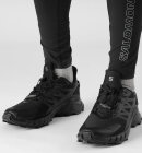 Salomon - Men's Supercross 4 Gore-Tex Sneakers - Herre - Black/Black