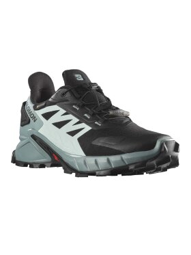 Salomon - Women's Supercross 4 Gore-Tex Sneakers - Dame - Black/Trellis/Yucca