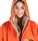 Dryrobe - Advanced Long Sleeve Surf Poncho | Voksne | Orange/Grey