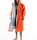 Dryrobe - Advanced Long Sleeve Surf Poncho | Voksne | Orange/Grey