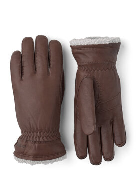 Hestra - Deerskin Primaloft Handsker - Unisex - Chokolate