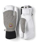 Hestra - Army Leather Patrol 3-finger Skihandsker - Unisex - Light Grey