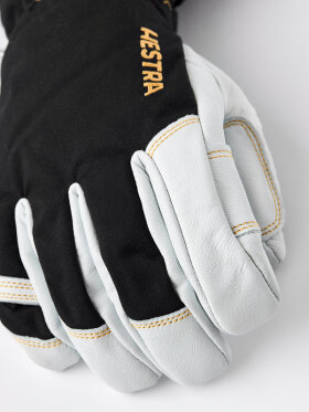 Hestra - Army Leather Gore-Tex 5-finger Skihandsker - Unisex - Black