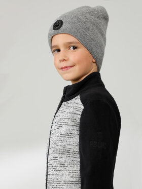 Poivre Blanc - Junior Fleece Trøje - Børn - Melange Grey/Black