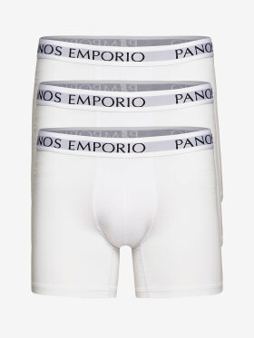 Panos Emporio - Men's 3-Pak Bambus Base Boxershorts - Herre - White