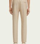 Scotch & Soda - Men's Straight Leg Hørbukser - Herre - Sand