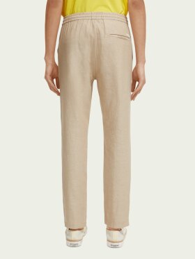 Scotch & Soda - Men's Straight Leg Hørbukser - Herre - Sand