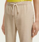 Scotch & Soda - Men's Straight Leg Hørbukser - Herre - Sand