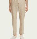 Scotch & Soda - Men's Straight Leg Hørbukser - Herre - Sand