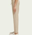 Scotch & Soda - Men's Straight Leg Hørbukser - Herre - Sand