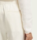 Scotch & Soda - Men's Warren Straight Leg Hørbukser - Herre - White