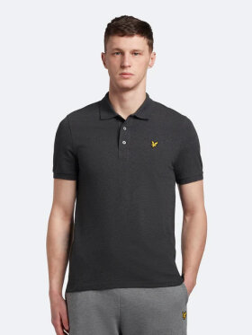 Lyle & Scott - Men's Plain Polo Shirt - Herre - Charcoal 