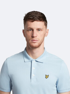 Lyle & Scott - Men's Plain Polo Shirt - Herre - Light Blue