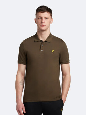 Lyle & Scott - Men's Plain Polo Shirt - Herre - Olive