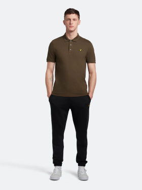 Lyle & Scott - Men's Plain Polo Shirt - Herre - Olive