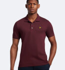 Lyle & Scott - Men's Plain Polo Shirt - Herre - Burgundy