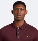 Lyle & Scott - Men's Plain Polo Shirt - Herre - Burgundy