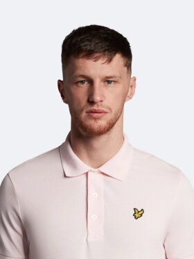 Lyle & Scott - Men's Plain Polo Shirt - Herre - Light Pink