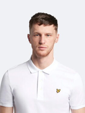 Lyle & Scott - Men's Plain Polo Shirt - Herre - White