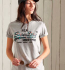 Superdry - Vintage Logo Infill T-Shirt | Kvinder | Grey Marl