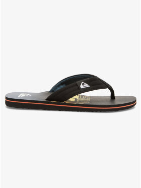 Quiksilver - Men's Molokai Layback Klipklapper - Herre - Black/Black/Yellow