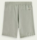 Scotch & Soda - Men's The Fave Hør Bermuda Shorts - Herre - Army