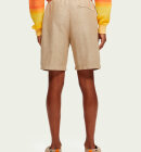 Scotch & Soda - Men's The Fave Hør Bermuda Shorts - Herre - Sand