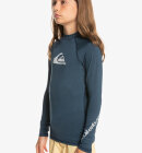 Quiksilver - Kid's All Time Long Sleeve UV trøje - Børn - Navy Blazer