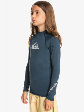 Quiksilver - Kid's All Time Long Sleeve UV trøje - Børn - Navy Blazer