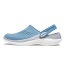 Crocs - LiteRide Clog Sandaler - Voksne - Blue Steel/Microchip