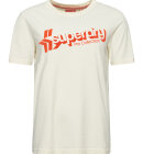 Superdry - Women's Vintage Shadow T-Shirt - Dame - Midwest Cream