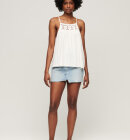 Superdry - Women's Vintage Halter Cami Top - Dame - Ecru