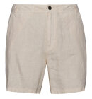 Superdry - Men's Overdyed Hør Shorts - Herre - Birch Beige